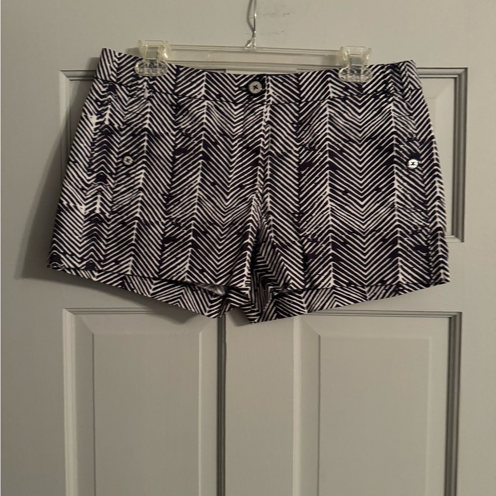 Tory Burch Blue and White Shorts